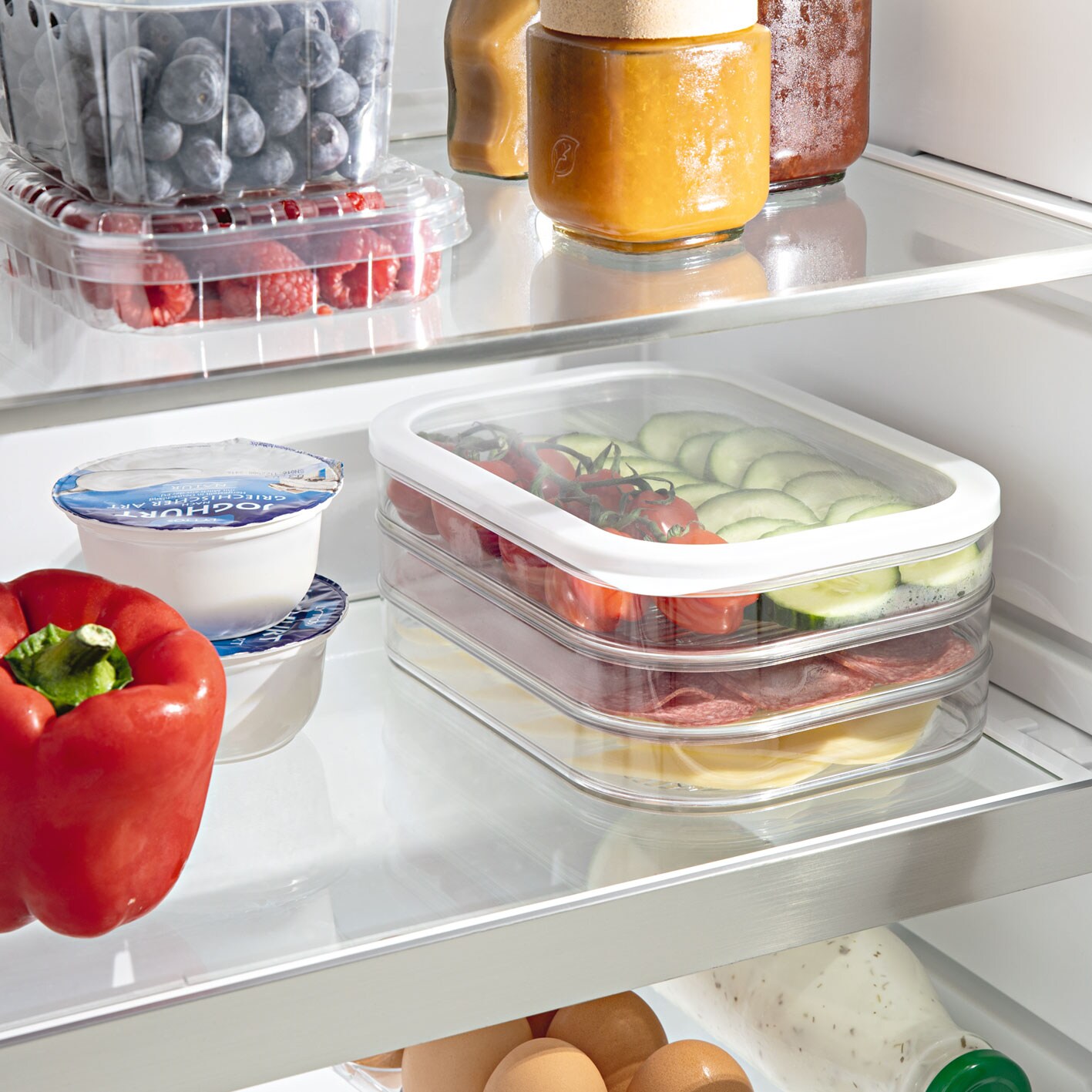 GOURMETmaxx Frischhaltedosen für Kühlschrank