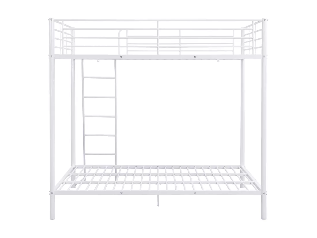 Lits superposés 2 x 140 x 190 cm - Métal - Blanc - GEMINI II
