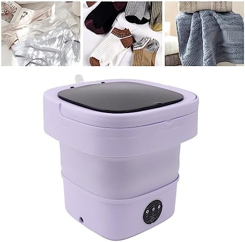 Petite Machine à Laver Portable, Lave Linge Multifonctionnel de Grande Capacité, Machine à Laver Pliable avec Essorage Doux pour Le Dortoir Le Camping Le (Green) : Gros électroménager