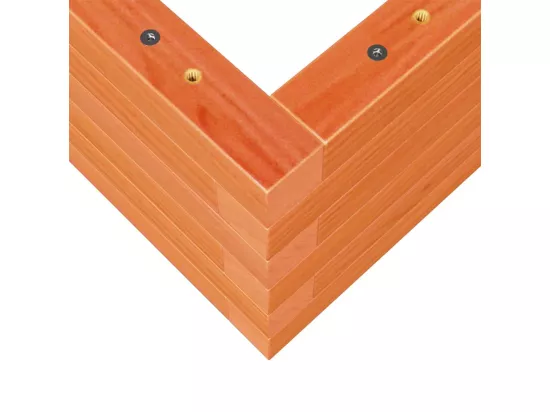 Jardinière bac lit surélevé bois marron 110 x 40 x 23 cm 02_0038429