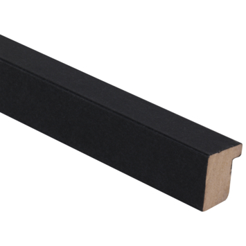 Decowall Acoustic eindprofiel zwart 260cm