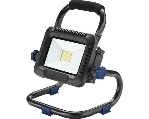 LED-werklamp op accu IP54, draagbaar, 20 W, 2000 lm, 6500 K, daglichtwit, 230 x 255 x 145 mm, zwart