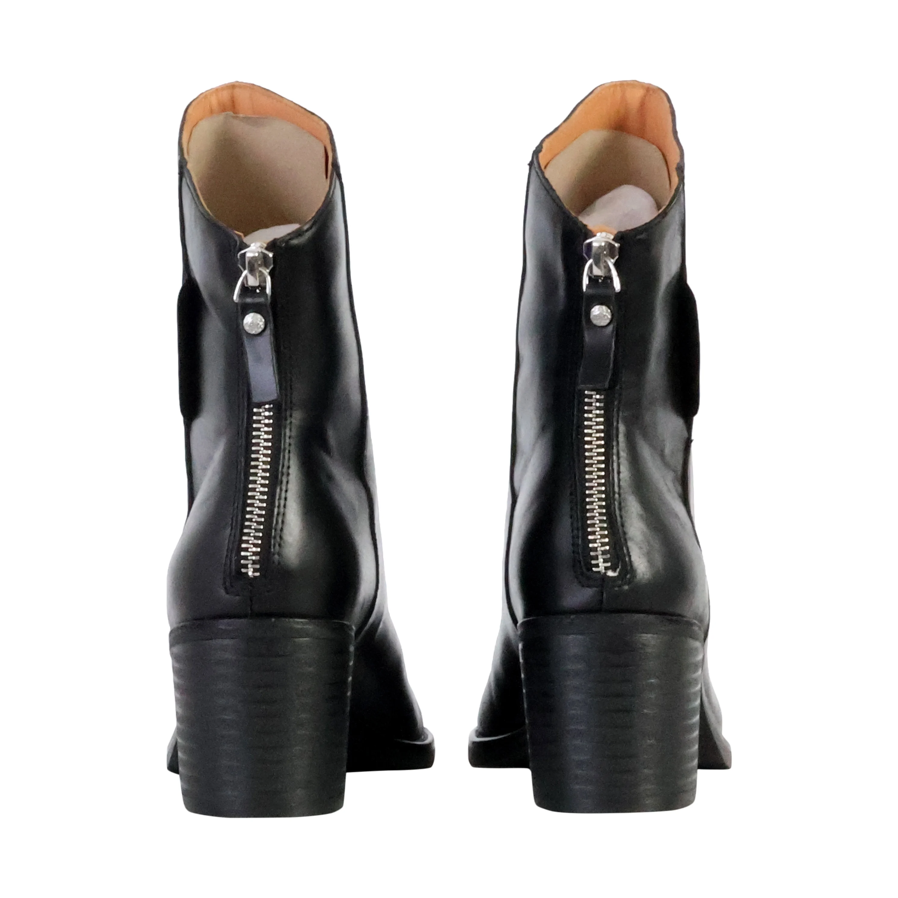 Bottines à talon cuiroxalys | Noir