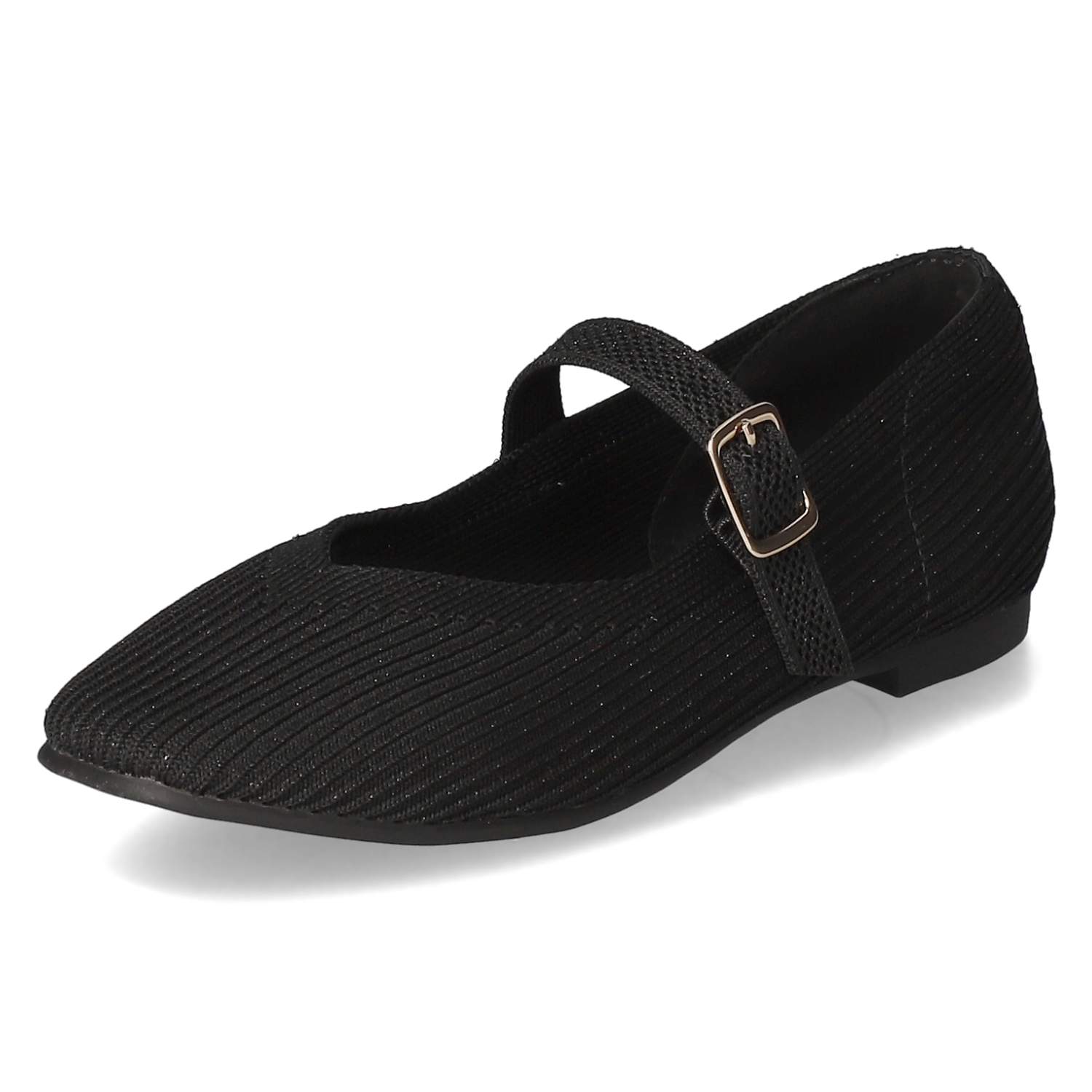 La Strada Ballerinas - black/silver