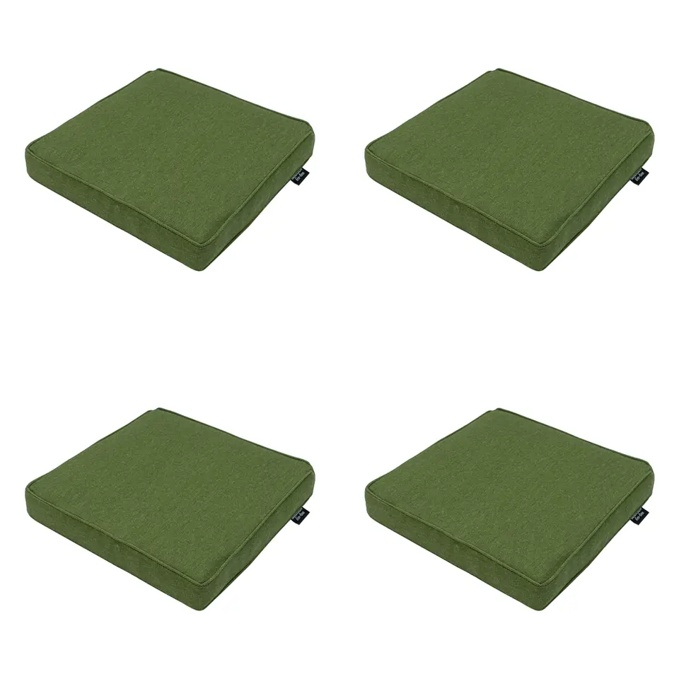 Madison - Zitkussen Moss green canvas eco  - Ca. 40x40 cm - Set van 4