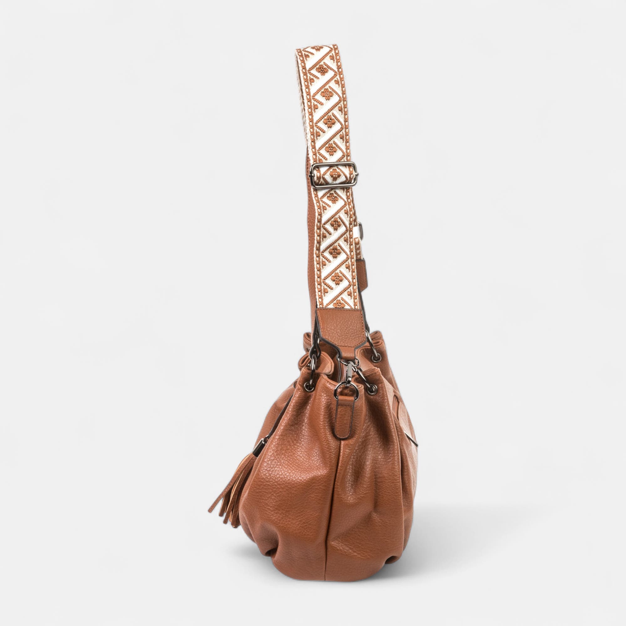 Sac de shopping cognac