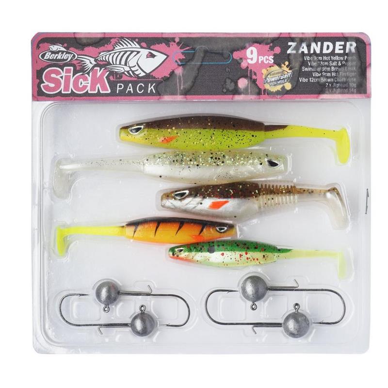 Kit Leurres Souples Armés Berkley Sick Zander Pack