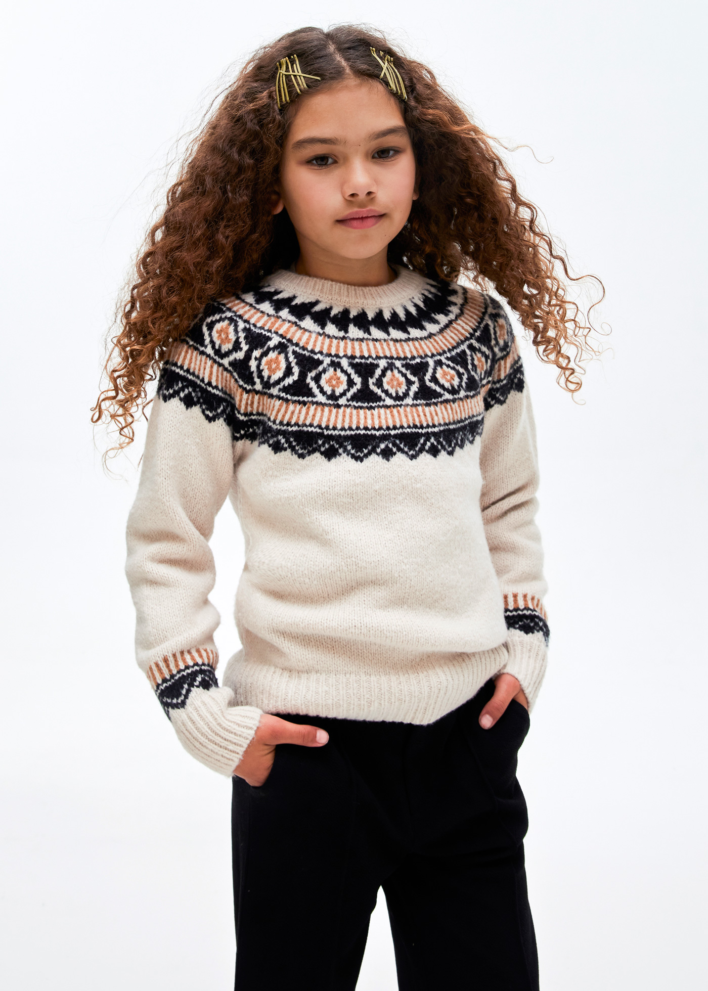 Camisa jacquard infantil