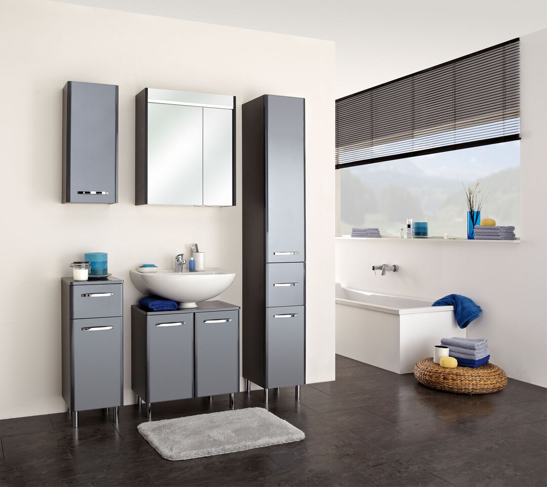Highboard VILS 30 x 90,5 cm anthrazitgrau