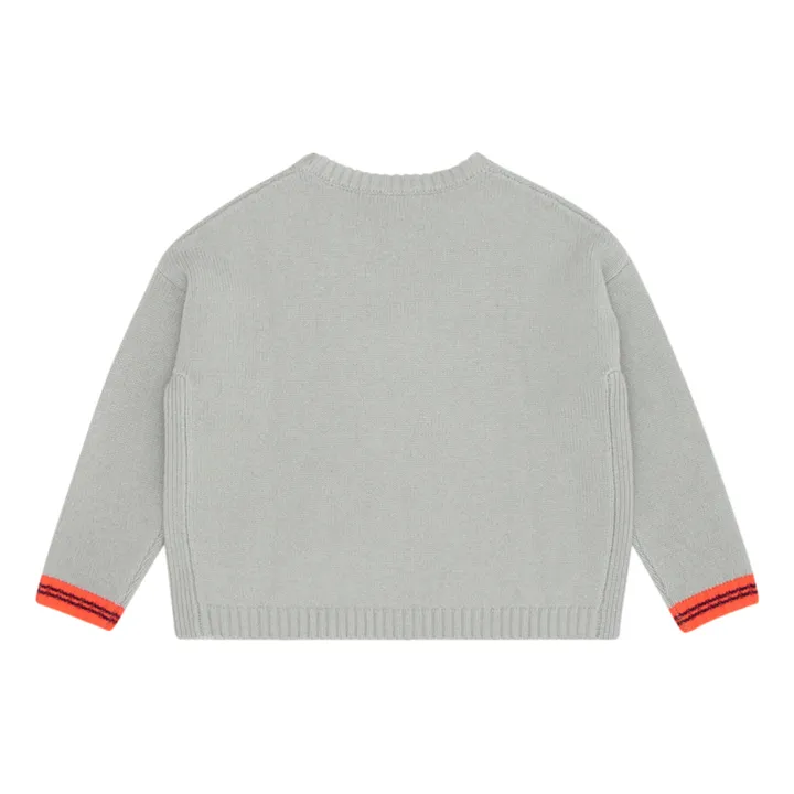 Caramel Pull Mérinos Jacquard Dena | Sauge