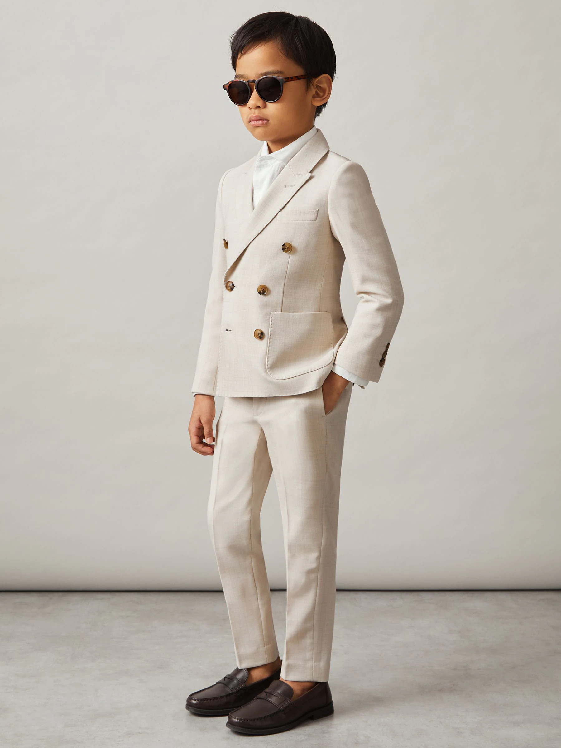 Reiss Belmont slim-fit broek met wol