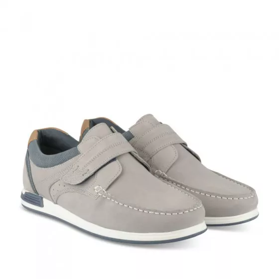 Chaussures bateau GRIS MEGIS CASUAL