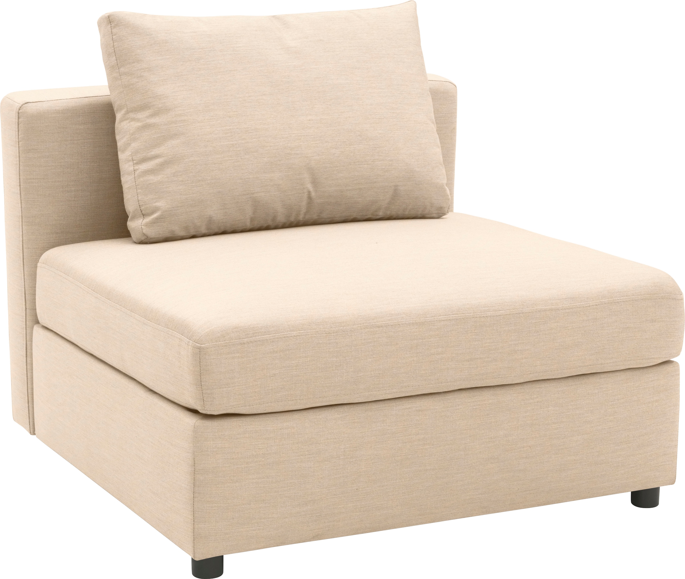DOMO collection Sofaelement »Solskin, individuell erweiterbar/kombinierbar« mit losen Kissen. Rücken- und Seitenteile als Stecksystem.