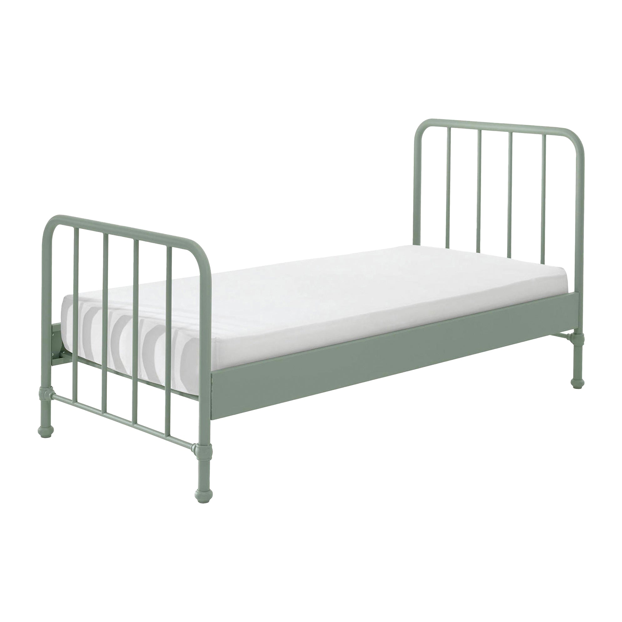Vipack Bronxx Eenpersoonsbed 90 x 200 cm - Olive Groen