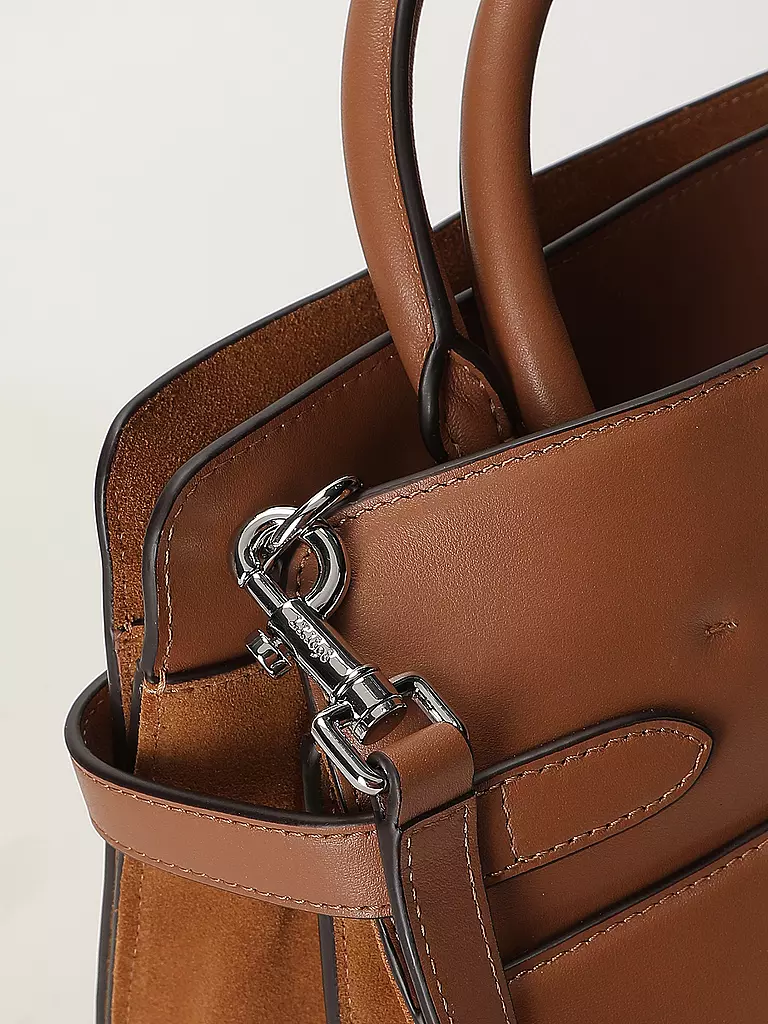 LE TANNEUR Ledertasche - Henkeltasche EMILIE SOFT braun