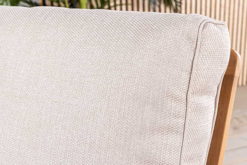 Wetterfestes Gartenlounge-Set COMFORT LINE natur beige Akazie 4-teilig inkl. Tisch