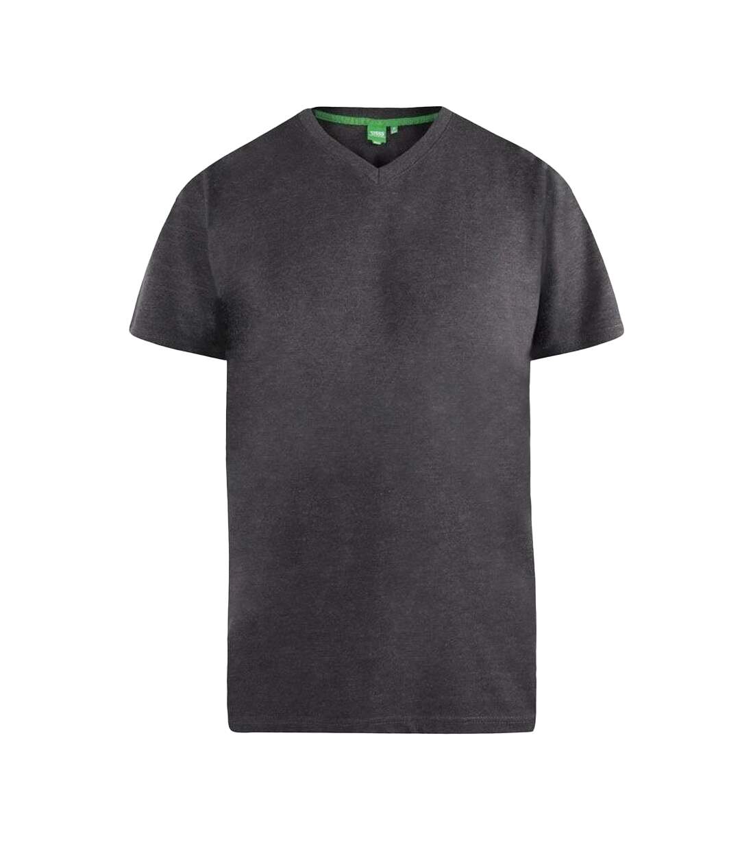Duke - T-shirt col V Signature - homme (Gris foncé) - UTDC184