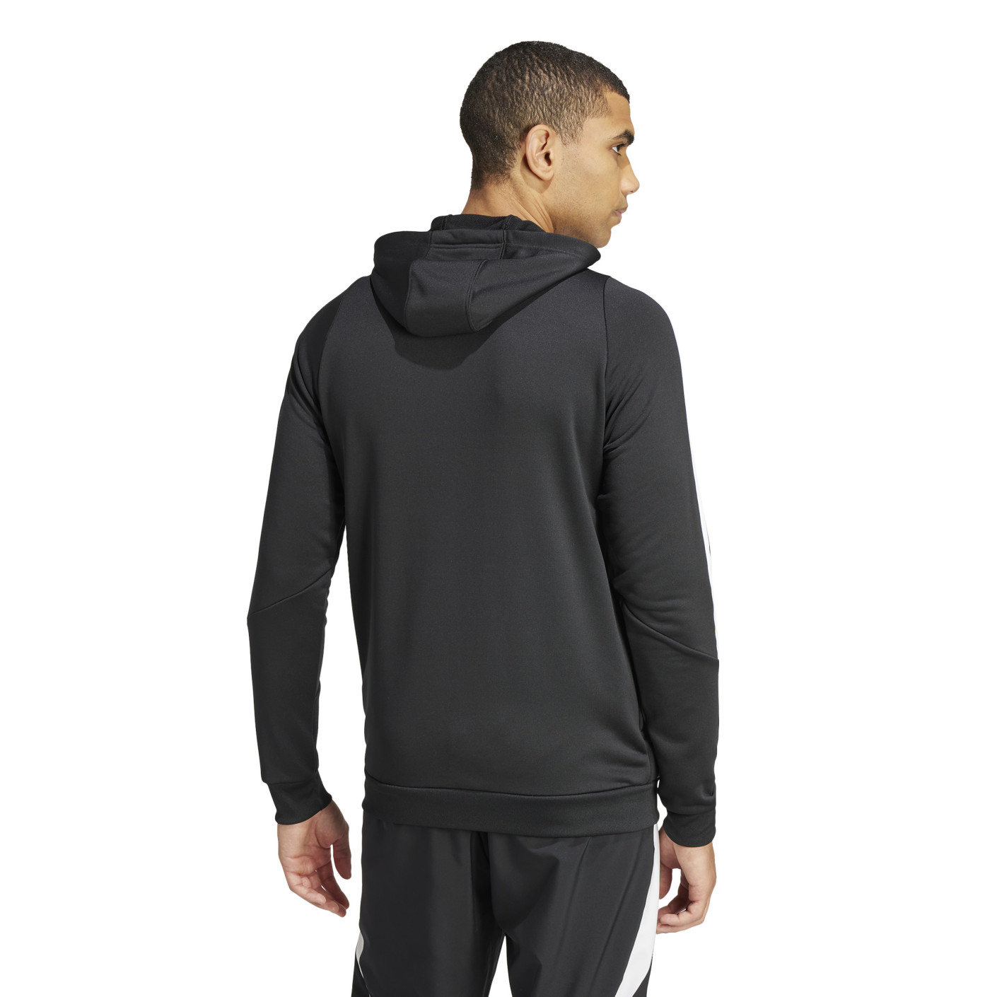 Adidas Tiro 24 Hooded Trainingstrui 1/4-Zip Zwart Wit
