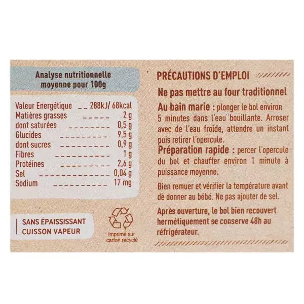 Lancheira Babybio com Batata, Espinafre e Salmão +8m Orgânica 2 x 200g