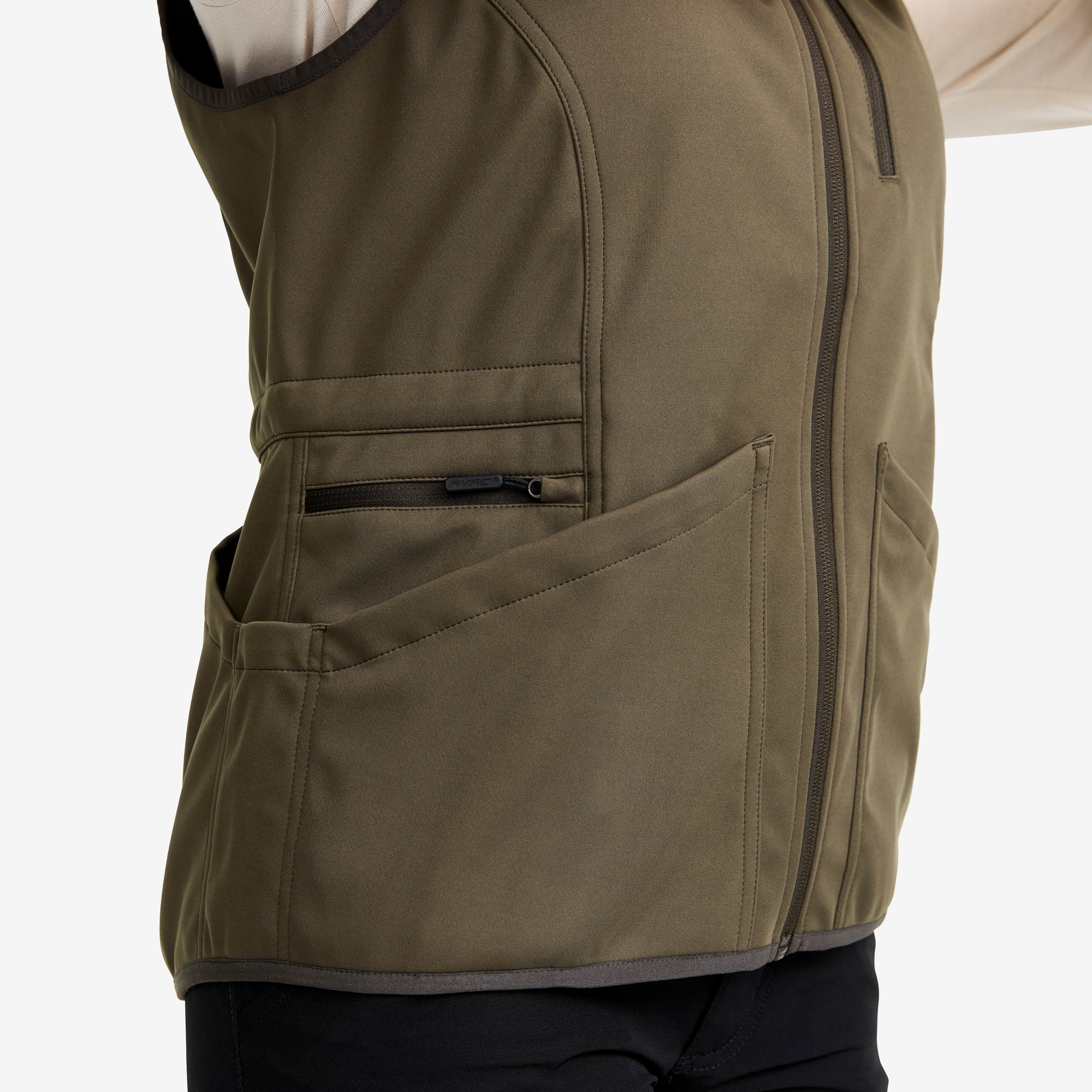 Responder Softshell Vest  Dame Light Moss Gray