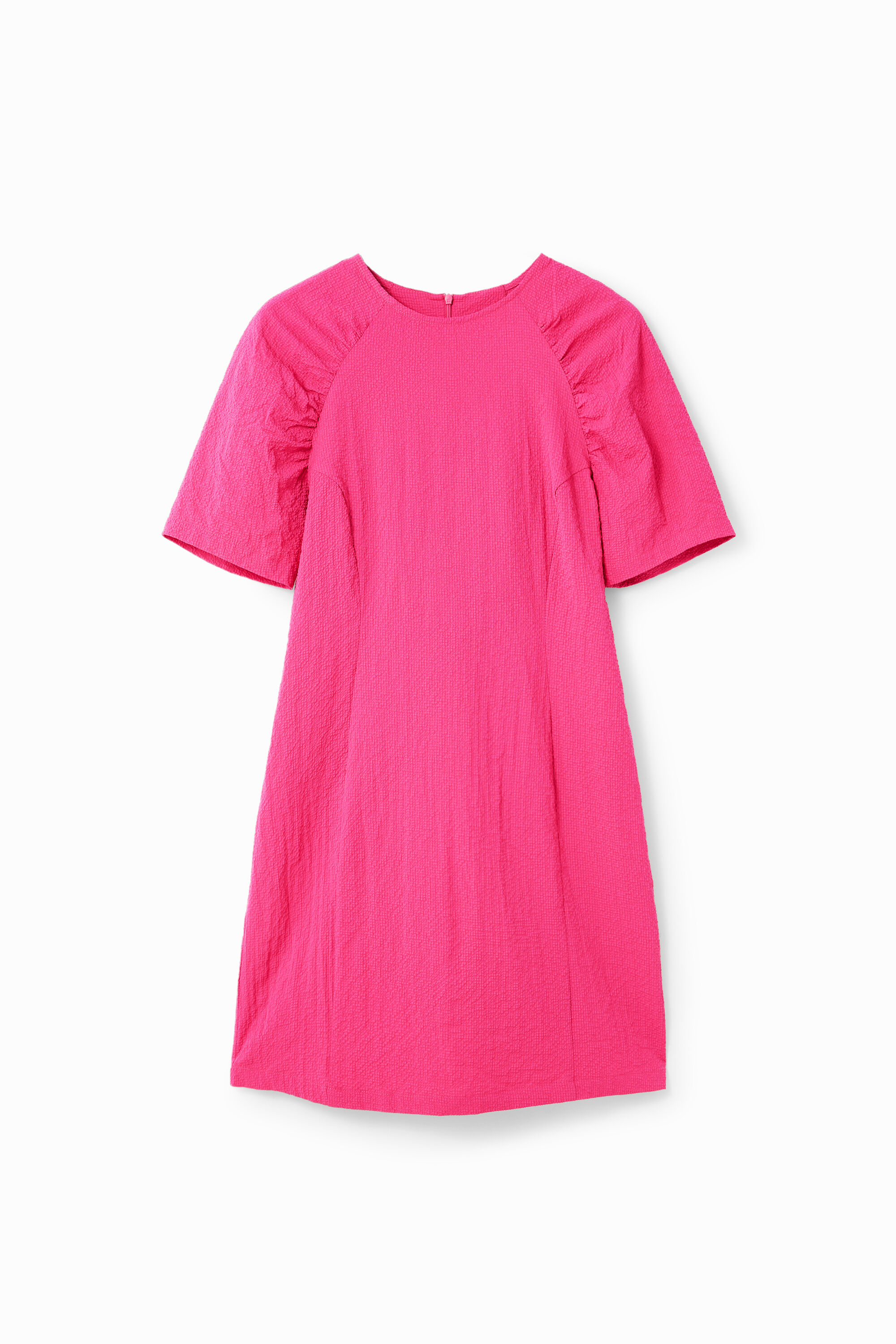 Vestido curto texturizado