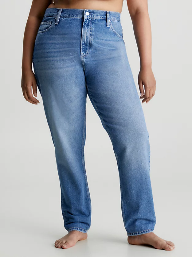 Calça jeans de mãe