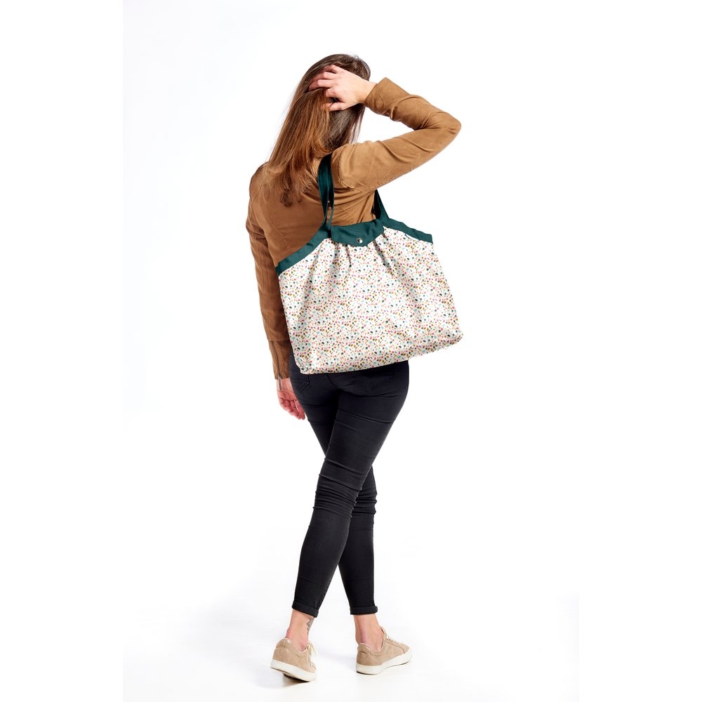 Sac Cabas Taille Moyenne Plissé Bord De Mer