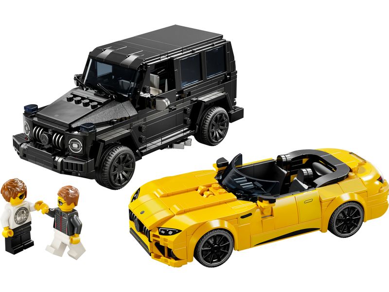 LEGO® Speed Champions Mercedes-AMG G 63 & Mercedes-AMG SL 6 Spielzeugautos zum Bauen, Spielen und Ausstellen
