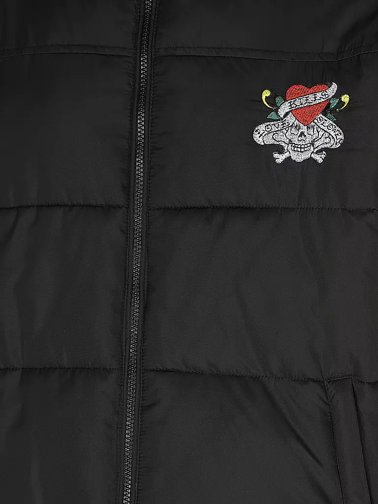ED HARDY Steppjacke LKS-NYC-SKULL schwarz