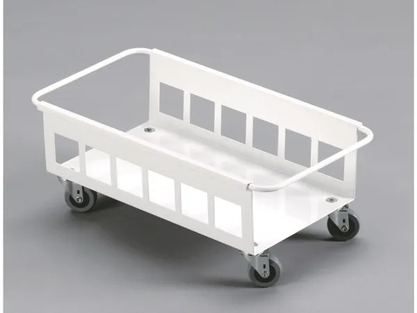 Vogn DURABIN 60 ltr. hvid med hjul - til affaldsspande