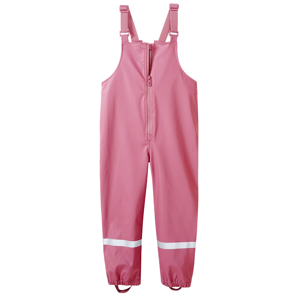 Famy Kinder Regenhose mit Trägern altrosa