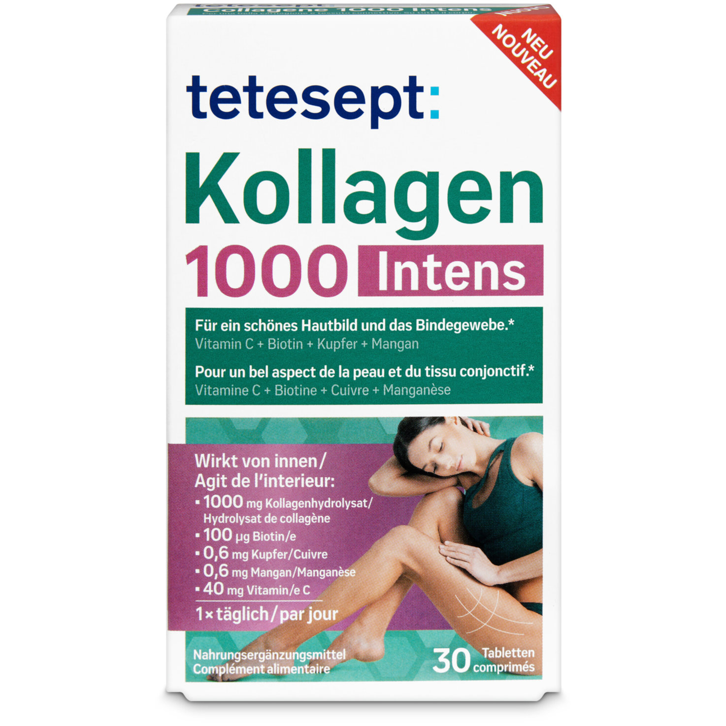 Tetesept Kollagen 1000 Intens 30 Stück