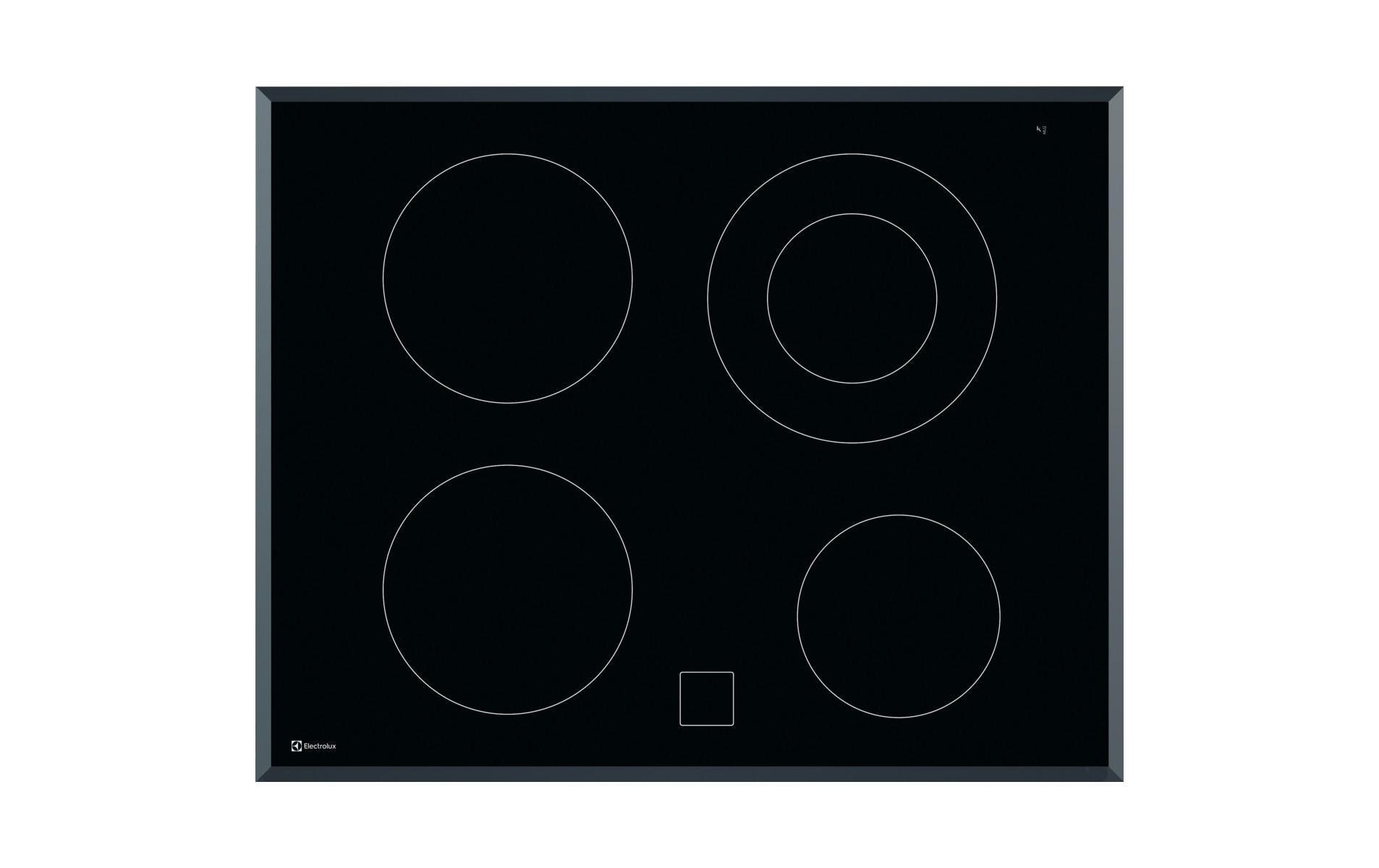 Glaskeramik-Kochfeld GK65PF Aufliegend<br>Glaskeramik-Kochfeld mit 4 Herdplatten