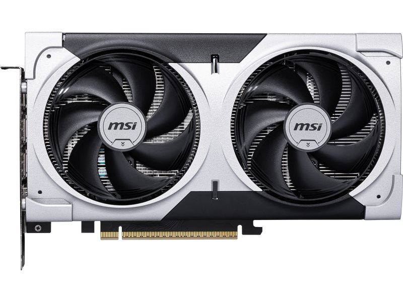 MSI GeForce RTX 5060 TI 8G VENTUS 2X OC PLUS Die VENTUS-Serie wurde für jede Herausforderung entwickelt und konzentriert sich auf das Wesentliche. Die effiziente Kühlung ist in einem robusten Gehäuse mit neutraler Ästhetik untergebracht, das sich nah