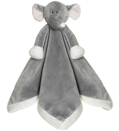 Teddykompaniet Schmusetuch - Elefant - 35 x 35 cm - Grau