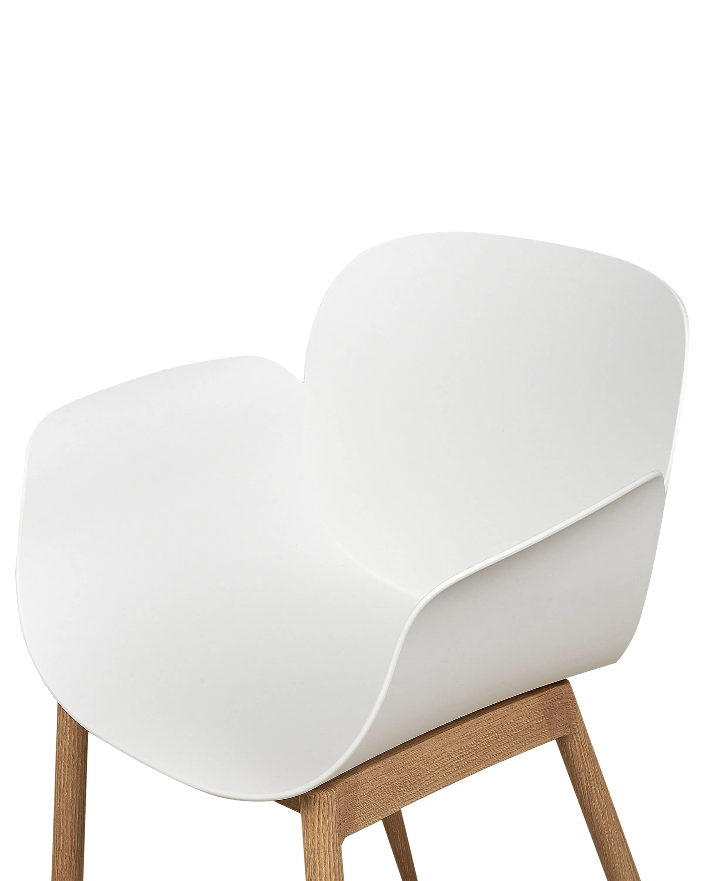 Set van 2 eetkamerstoelen ABILENE Wit