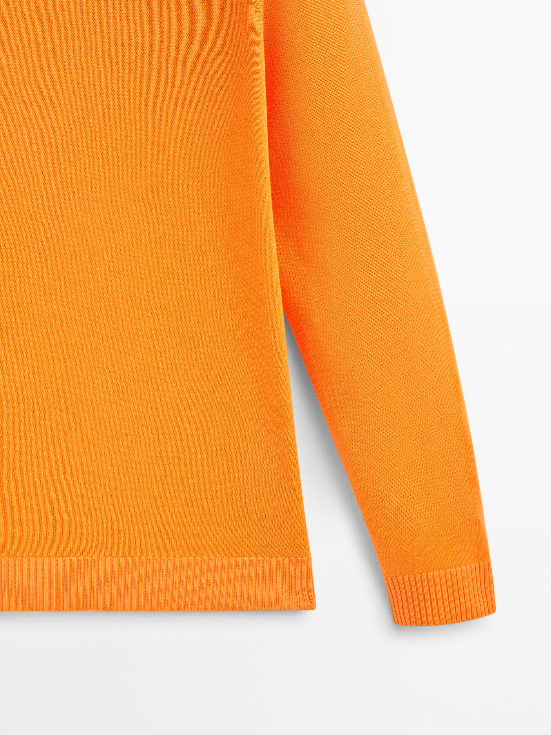 Camisa jersey arredondada 100% algodón - NARANJA TONE