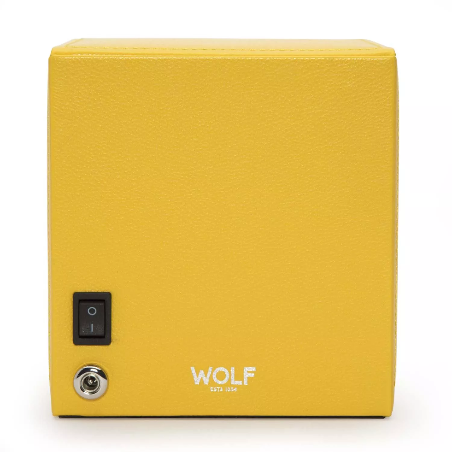 Wolf Cub Watch Winder 1 ur Gul Imiteret Læder 461192