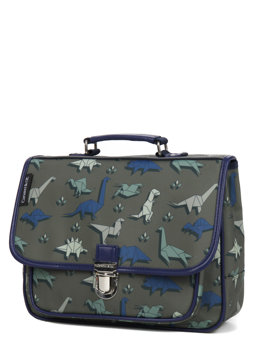 Mini cartable Caramel & cie Dinogami 32 cm