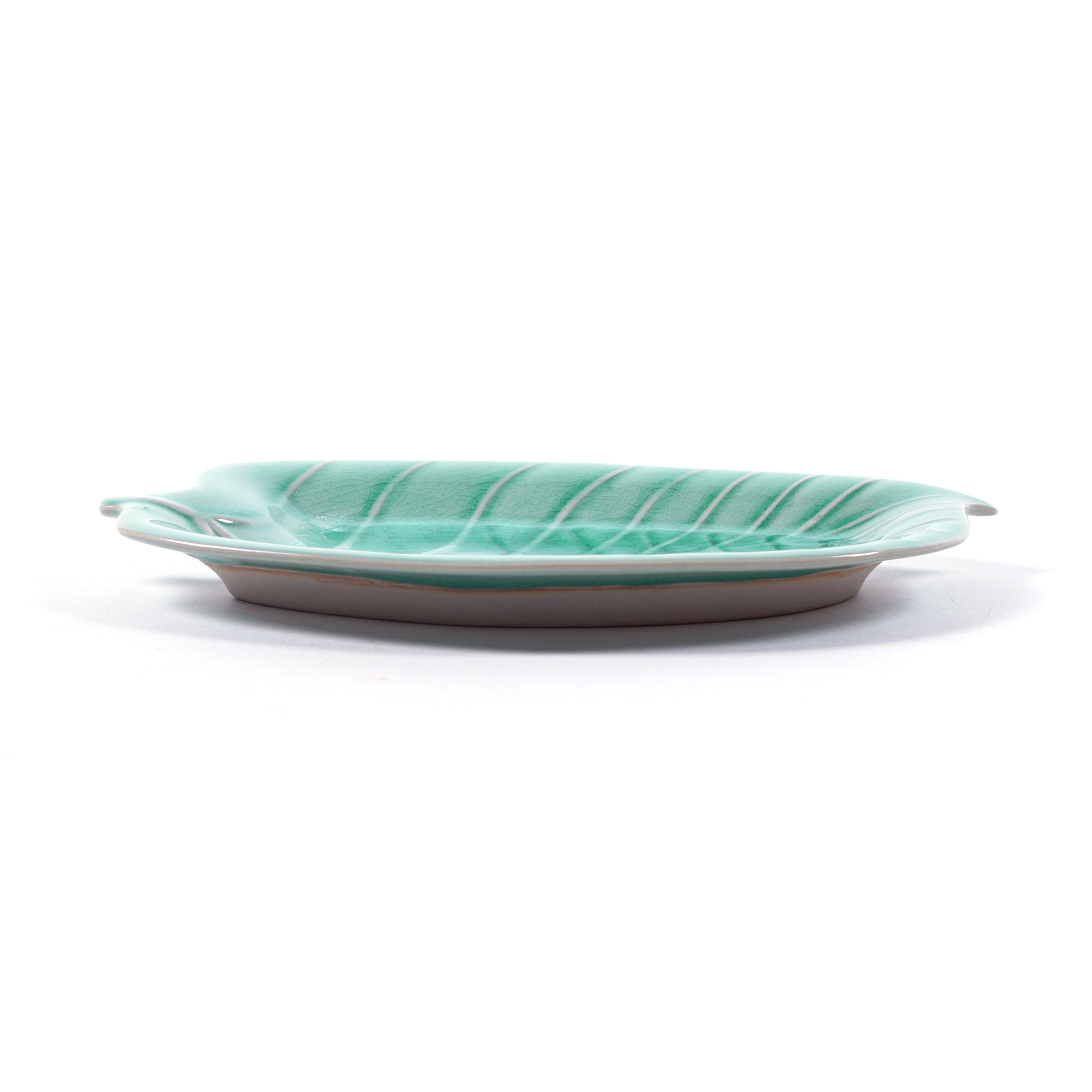Ablage 'Blatt', türkis, L 26 cm, B 15 cm, H 2 cm zu 6,80