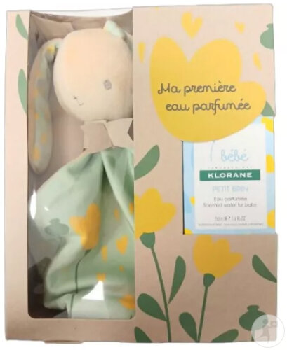 Klorane Bébé Calendula Bio Coffret Lapin & Eau Parfumée Petit Brin Douce Relaxante 50ml