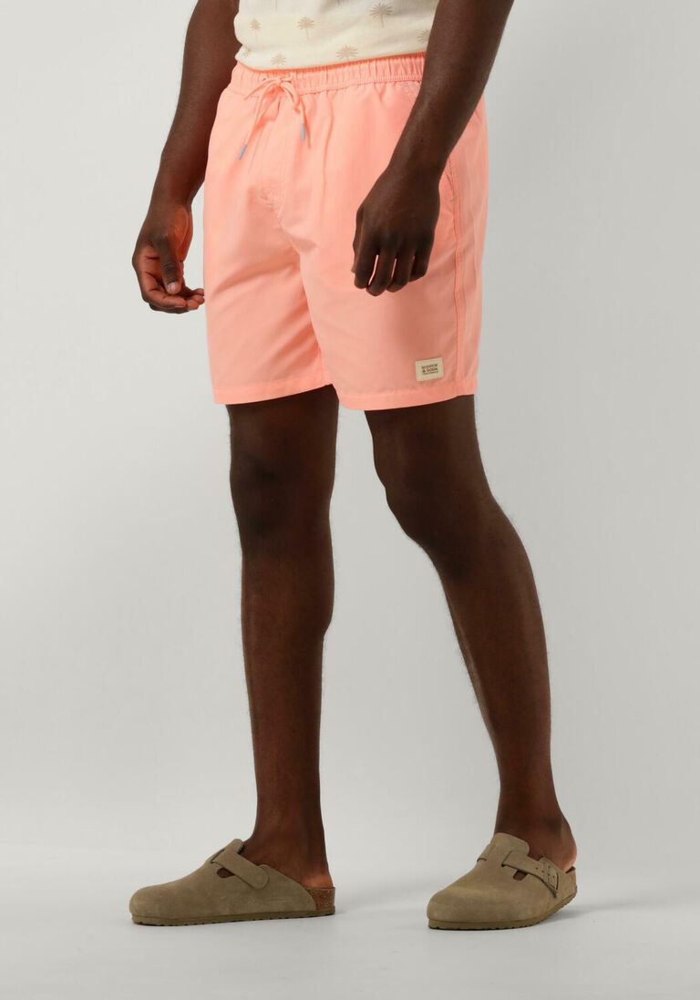 SCOTCH & SODA roze scotch & soda  mid length swim short solid