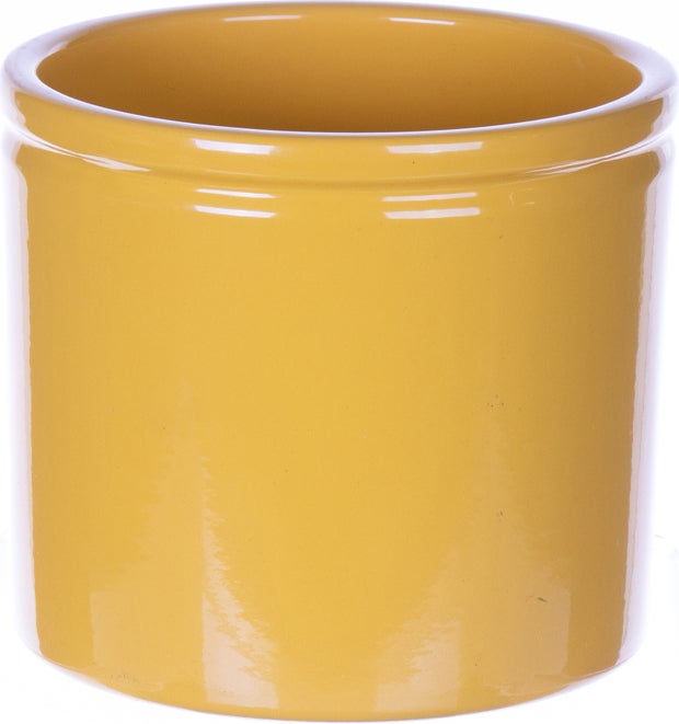 Duif bloempot Lucca geel D 14 x H 12,5 cm
