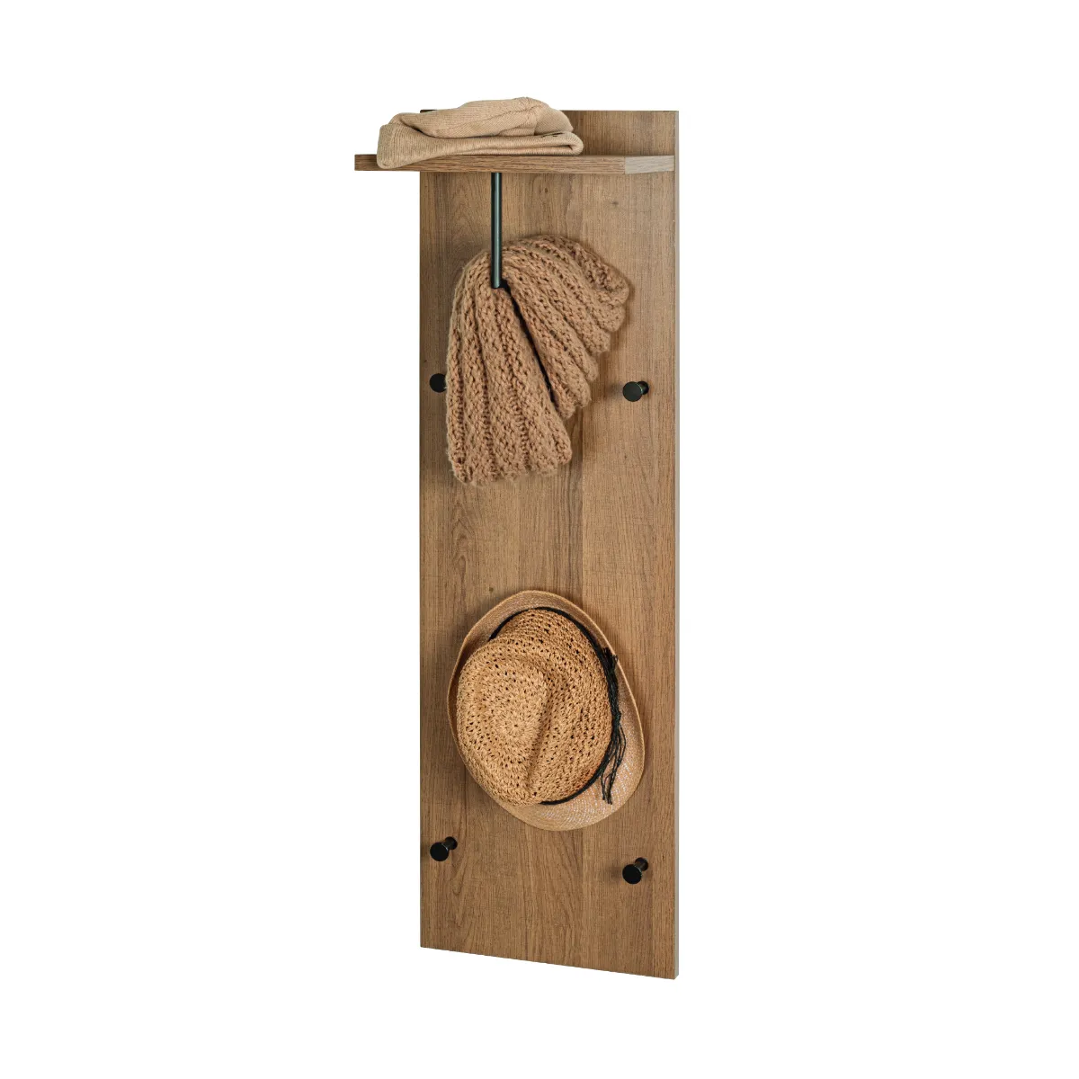 pegane Garderobe Murale - Chêne Noir