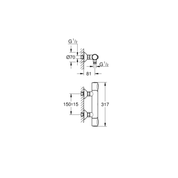 Grohe thermostatische douchekraan Precision Flow