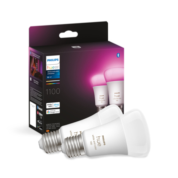 Philips Hue standaardlamp - wit en gekleurd 11W - 2 pack - E27