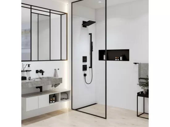 Pommeau de douche HANSGROHE Pulsify E 100 EcoSmart+ Noir mat