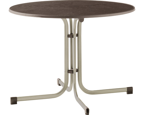 Opvouwbare tuintafel Ø100cm bruin