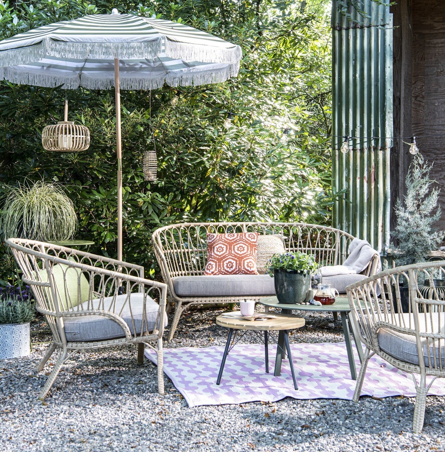 Intratuin 4-zits loungeset Didi naturel