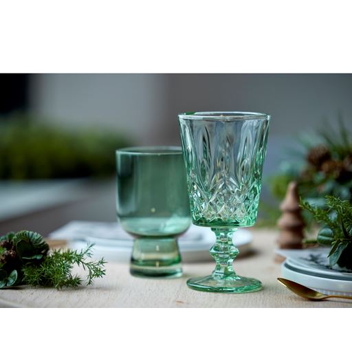 Lyngby Glas Sorrento 4-pak Vandglas, Green, 30 cl
